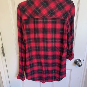 Women’s Superdry flannel shirt small red black